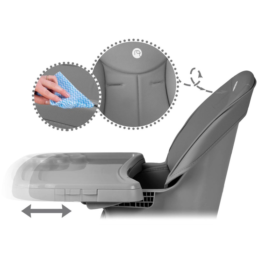 Scaun 3in1 Nukido Tilo Gri - Multifuncțional - imagine 5