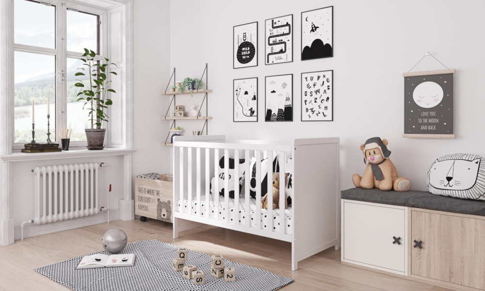 Set Patut Nichiduta Lilia White + Saltea Inclusă - imagine 2