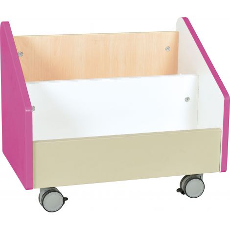Cutie depozitare Quadro roz pe roti Moje Bambino