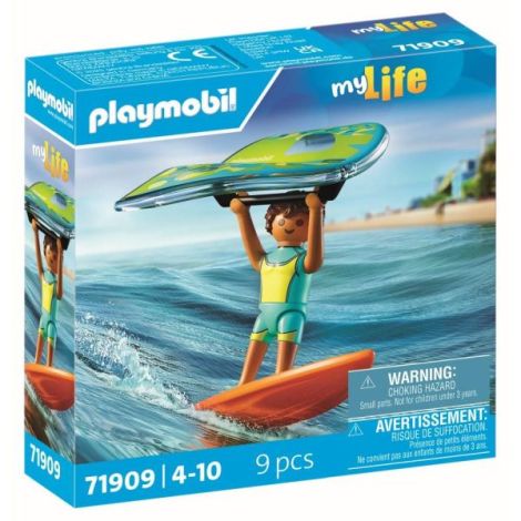 Playmobil Surfing cu Zmeu | Aventura la Plajă - imagine 2