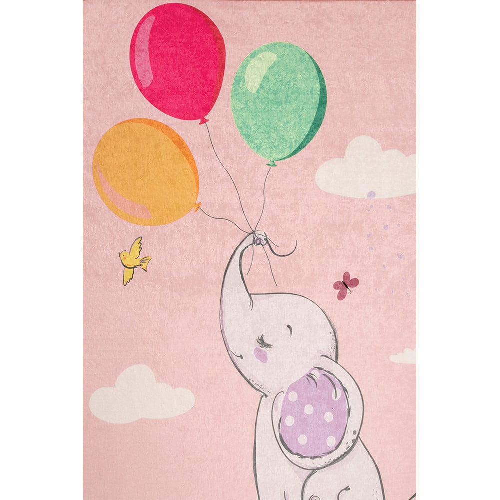 Covor Chilai Antiderapant Balloons Pink 150x200 cm
