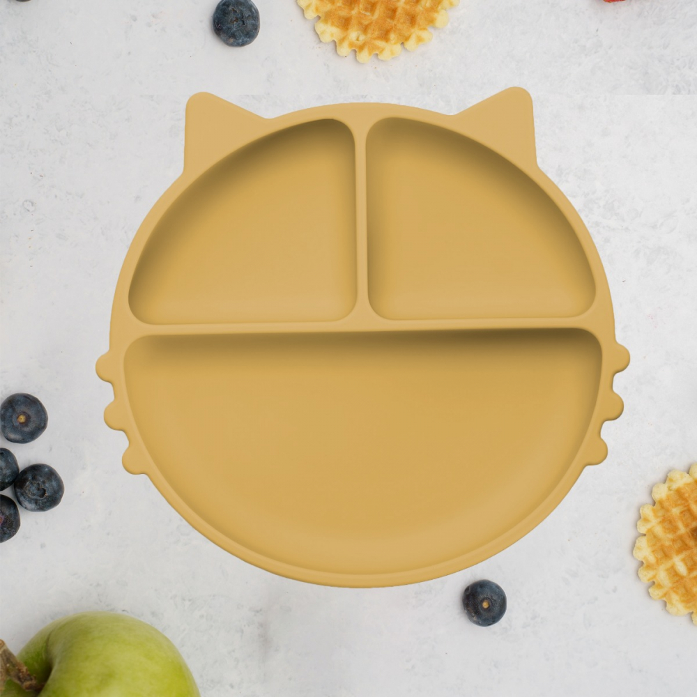 Farfurie Silicon AppeKids Kitty Honey cu Ventuza