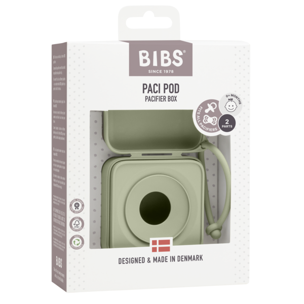 Cutie Depozitare Suzete Bibs Sage - imagine 4