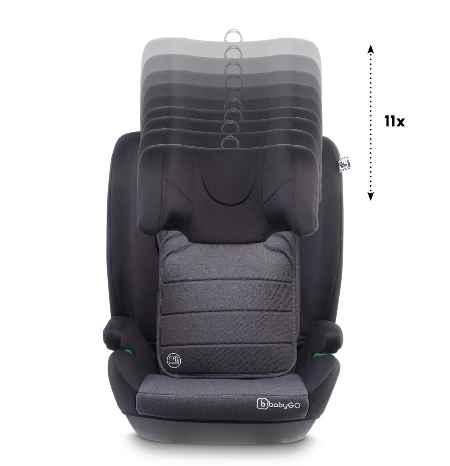 BabyGo SafeChild2 Grey - Scaun auto R129 - imagine 9