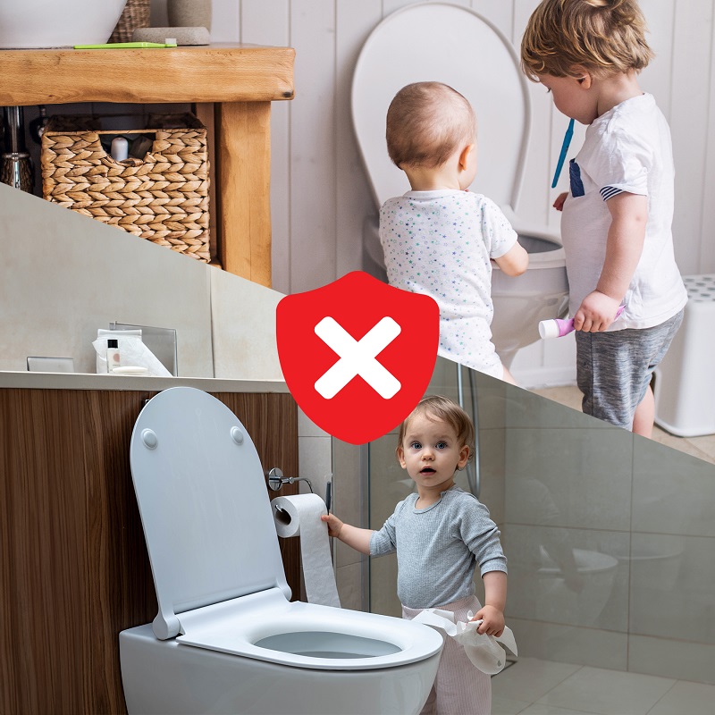 Inchizatoare siguranta toaleta Sipo | Protectie copii - imagine 3