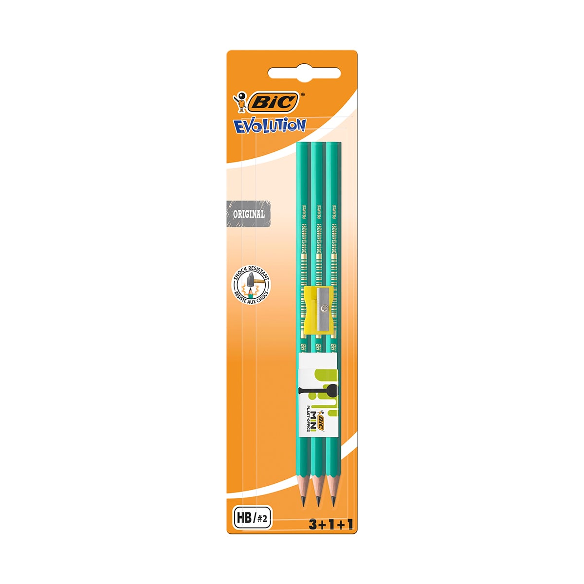 Set 3 Creioane Bic Evolution cu Accesorii