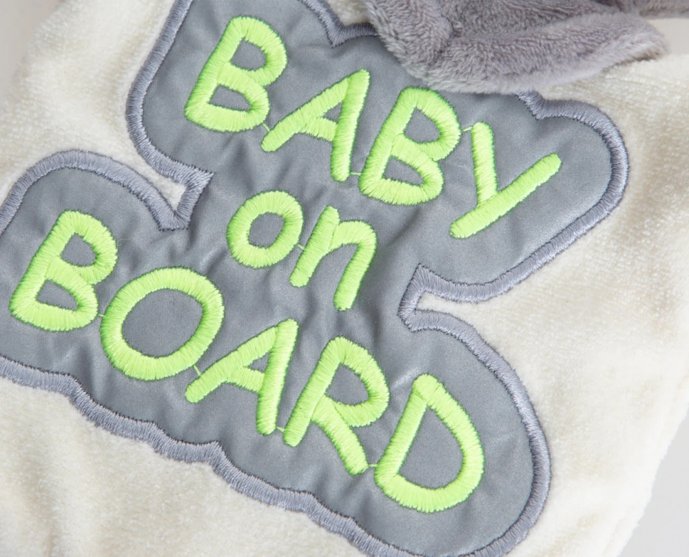 Semn Reflectorizant Baby on Board BabyJem Verde - imagine 2