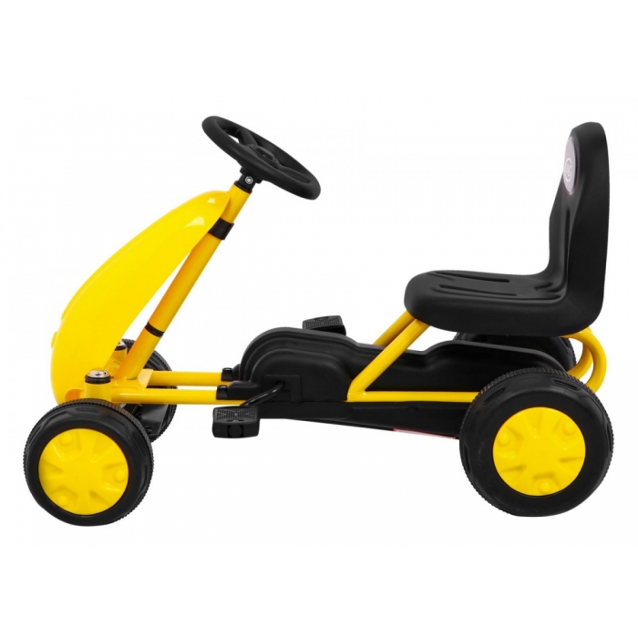 Kart cu pedale Gokart galben - Aventură pe 4 roți - imagine 2