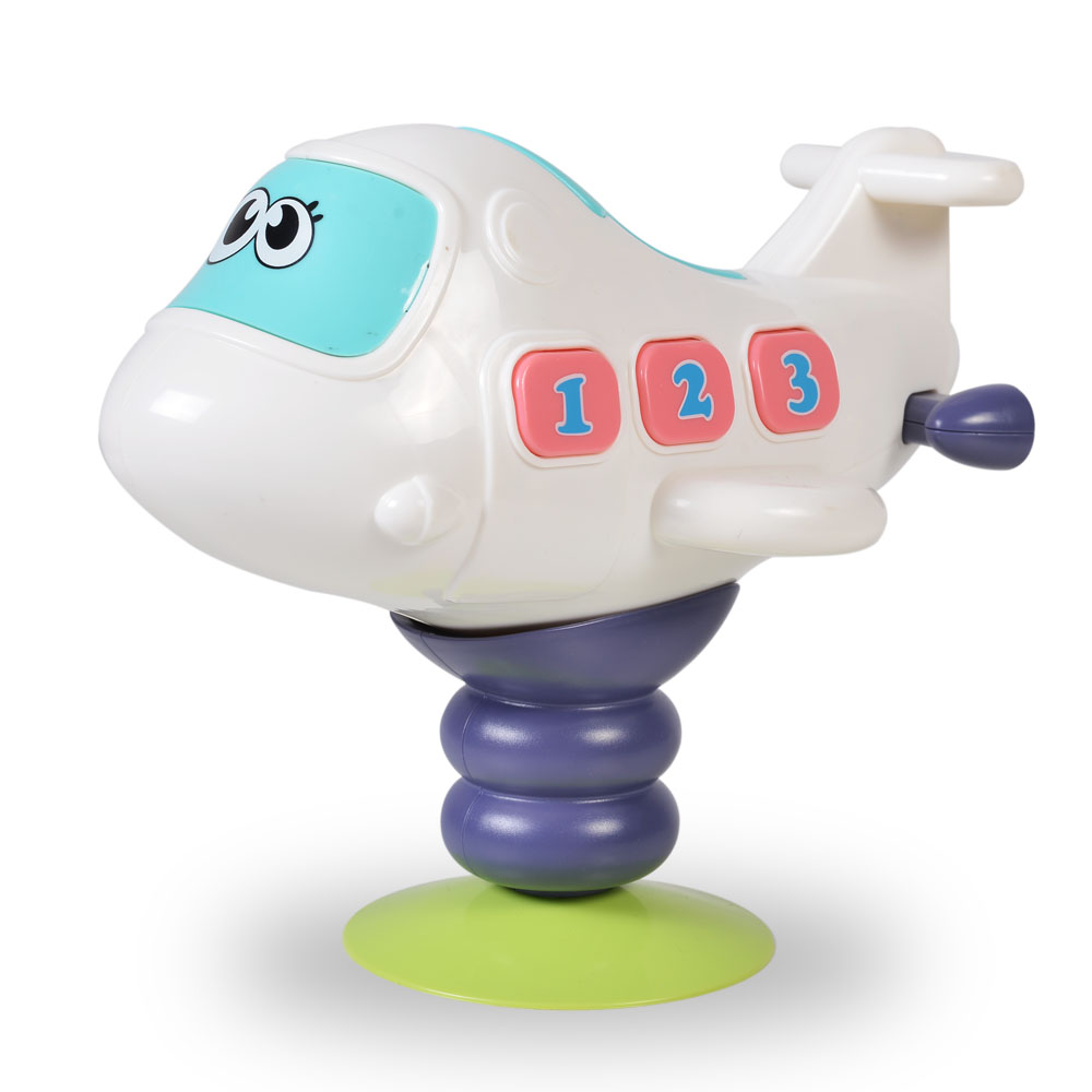 Jucarie Scaun Masa Baby Plane cu Muzica - imagine 3