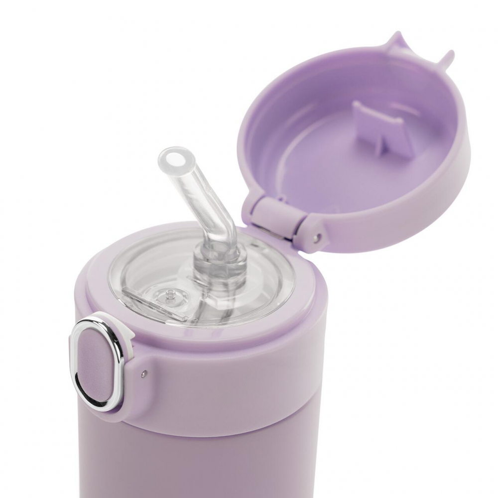 Sticlă Reer cu pai oțel 350ml violet - imagine 7