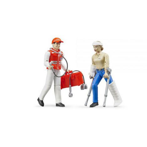 Bruder Set Asistenti Ambulanta - Jucarie de Rol