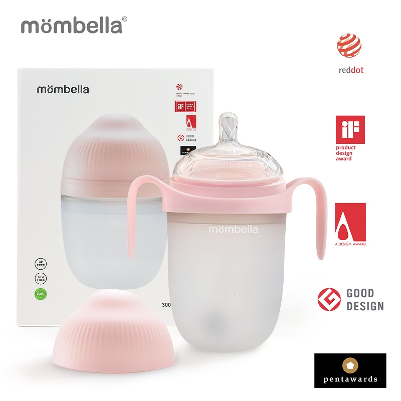 Biberon Mombella Anticolici 300ml, Roz - imagine 5
