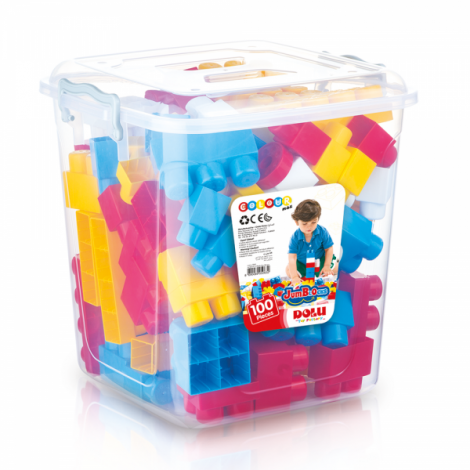 Cuburi Construit Dolu 100 Piese + Cutie