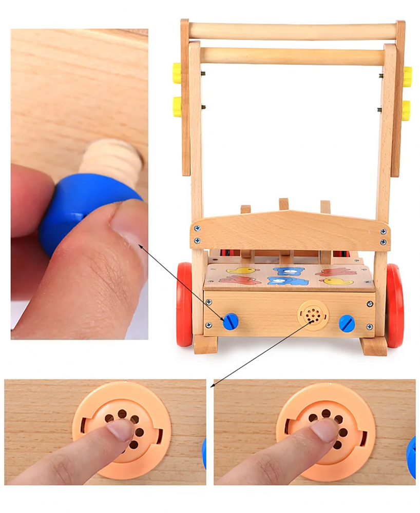Antepremergator Nicekids Lemn Pliabil Interactiv - imagine 2