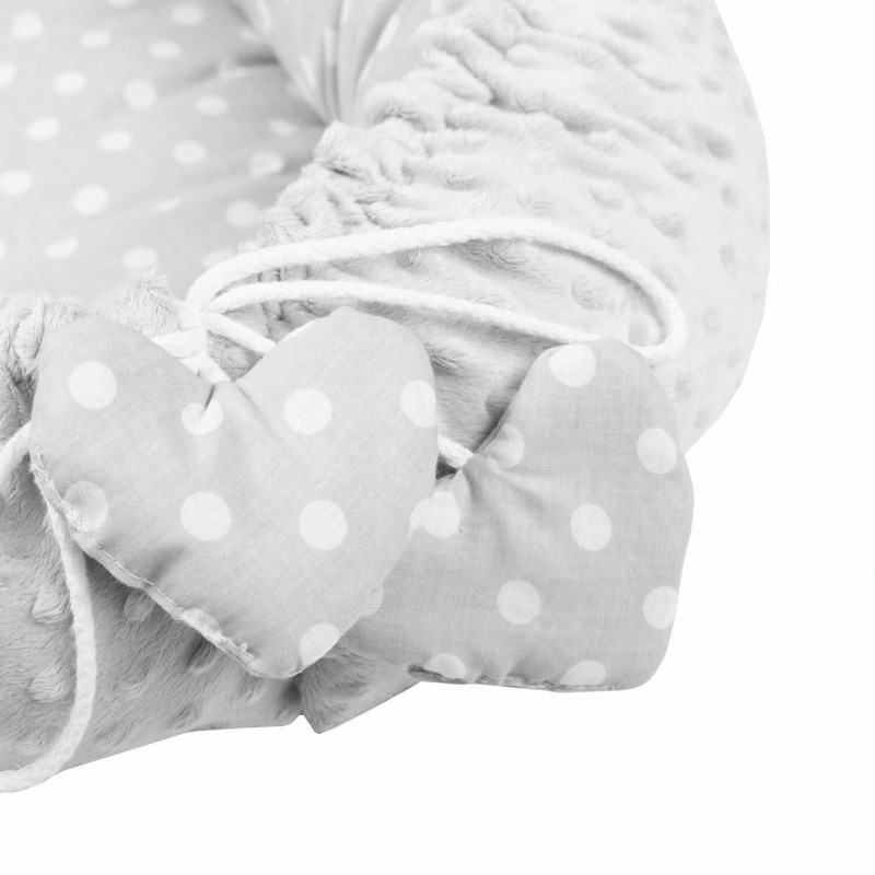 Set New Baby Luxury: Cuib, Plapumă și Pernuță Minky - imagine 5