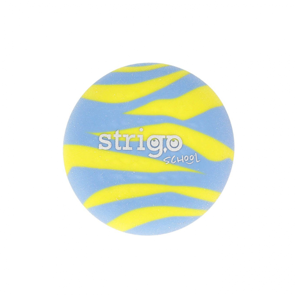 Guma de sters Strigo rotunda, bicolora