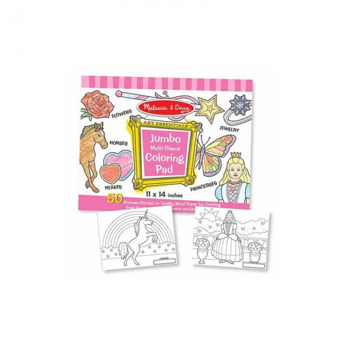 Caiet Colorat Jumbo Melissa & Doug Roz