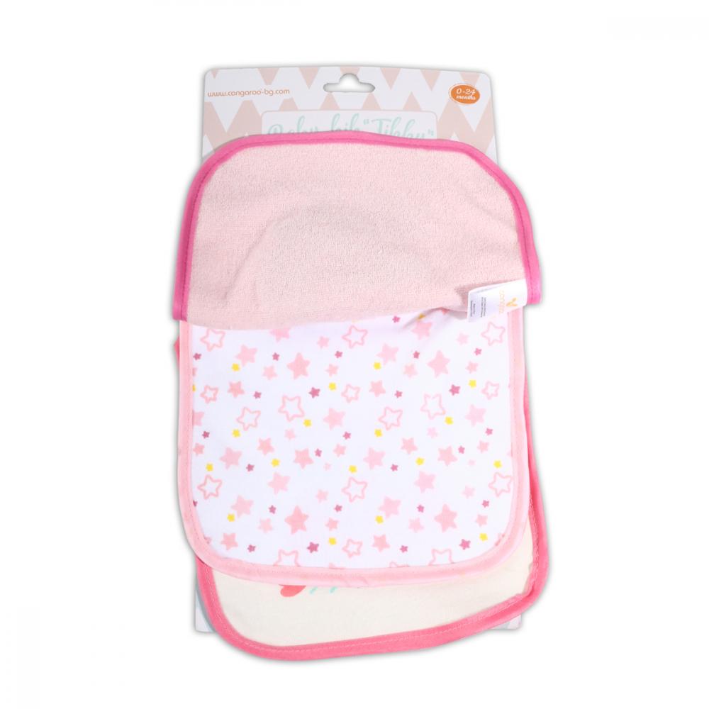 Set 3 Bavete Cangaroo Tibby Pink