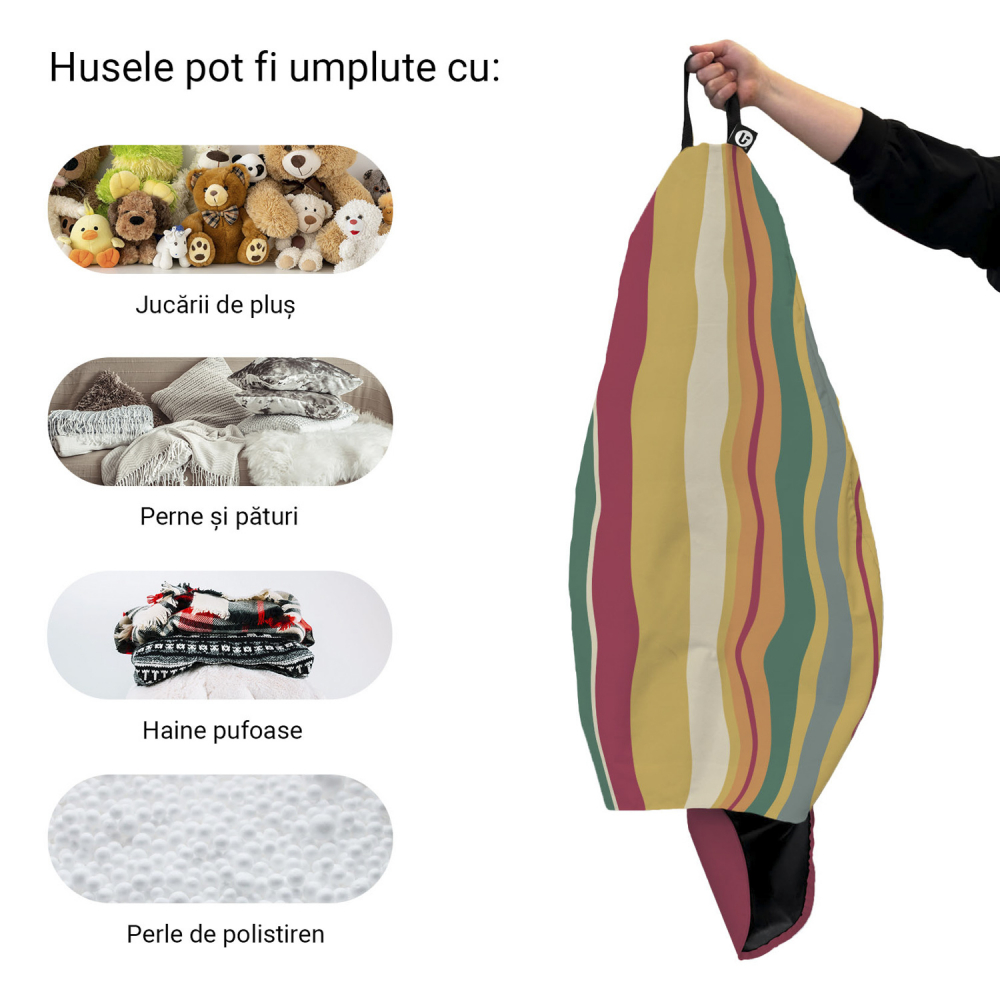 Husa Bean Bag Para XL Updeco Malibu Sunset