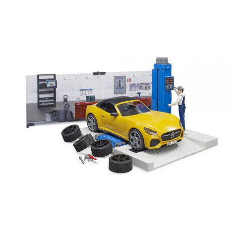 Bruder Service Auto cu Roadster - imagine 4