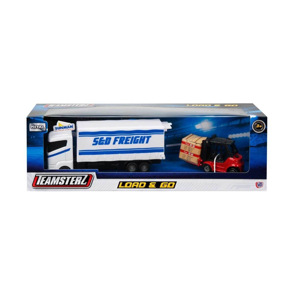 Set Camion cu Motostivuitor Teamsterz