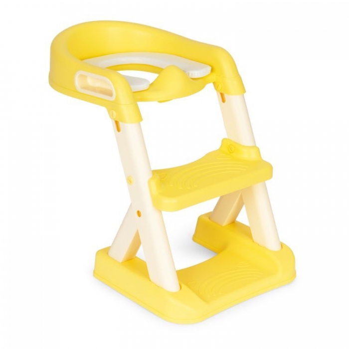 Reductor Toaleta cu Scara Ecotoys Galben - imagine 9