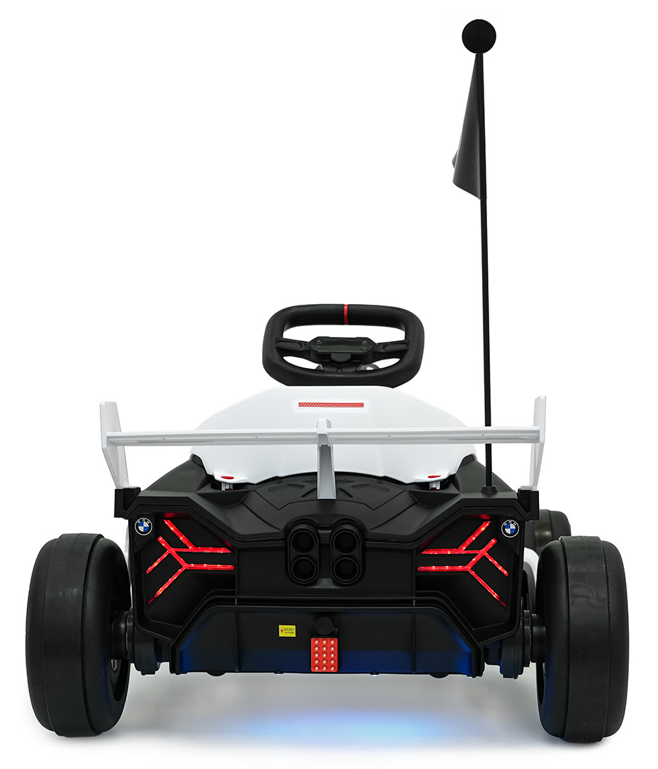 Kart electric pentru copii BMW Drift 24V 400W cu viteza maxima 13 km/h (0978) Alb - Autokids.ro - imagine 7