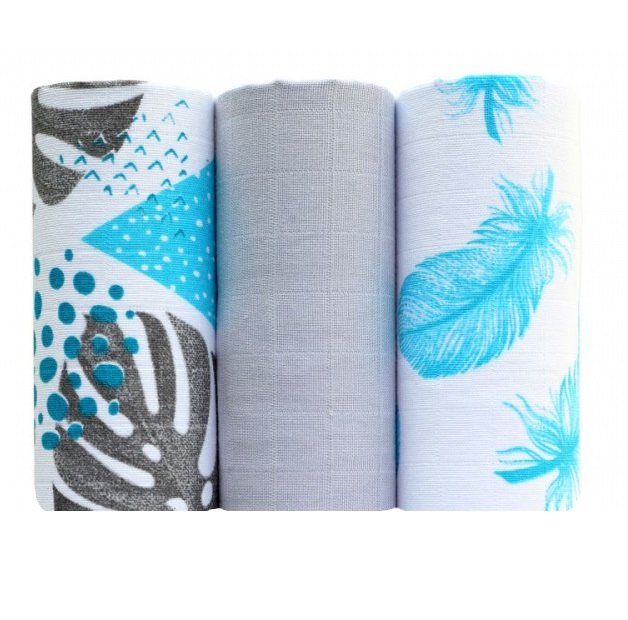 Set 3 scutece Egakids bumbac 60x80 cm - imagine 4