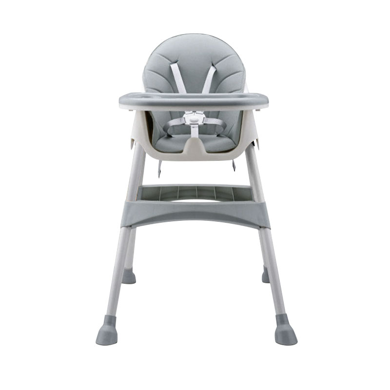 Scaun de masa Little Mom Dinner Grey, Transformabil - imagine 6