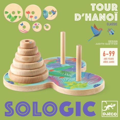 Joc Logica Turnul Hanoi Djeco | Dezvoltă Gândirea - imagine 3