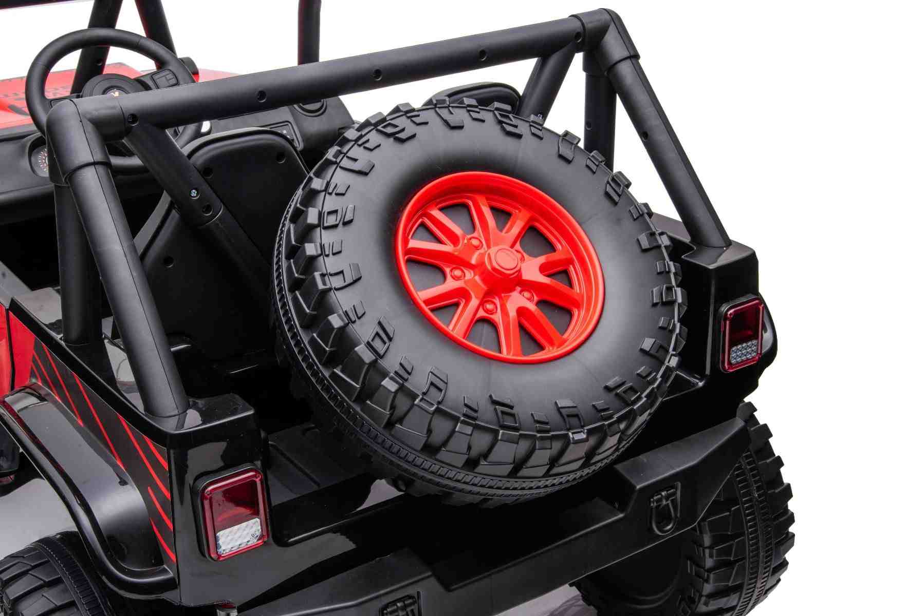 Masinuta Electrica RAPTOR XXL 24V 4x4 Rosu - imagine 5