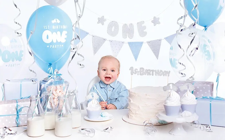 Set Decoratiuni First Birthday Ikonka, 33 Elemente - imagine 5