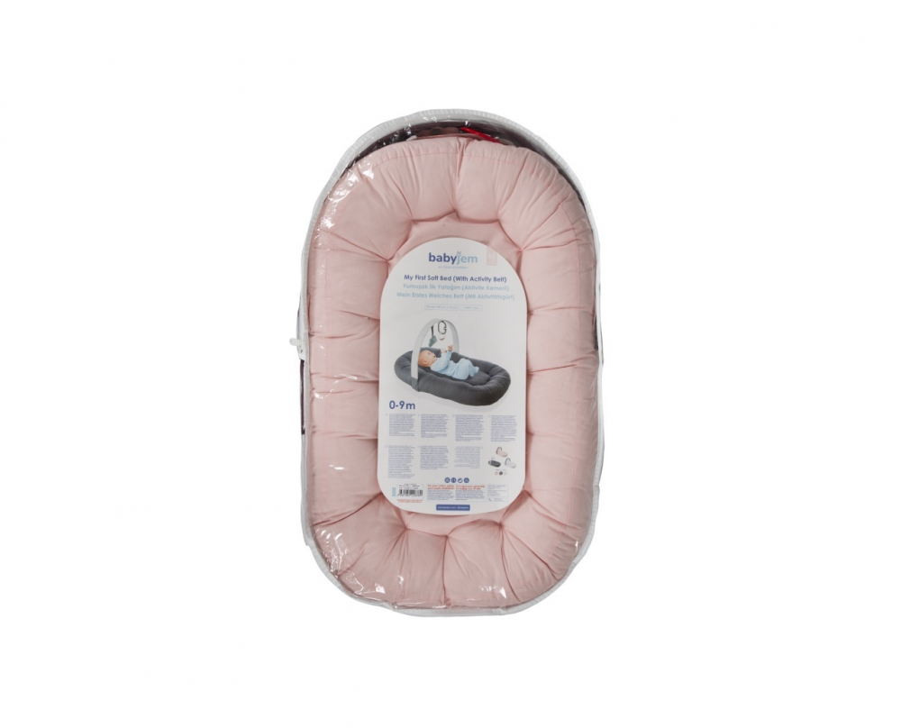 BabyJem Babynest Somon cu Bară Jucării
