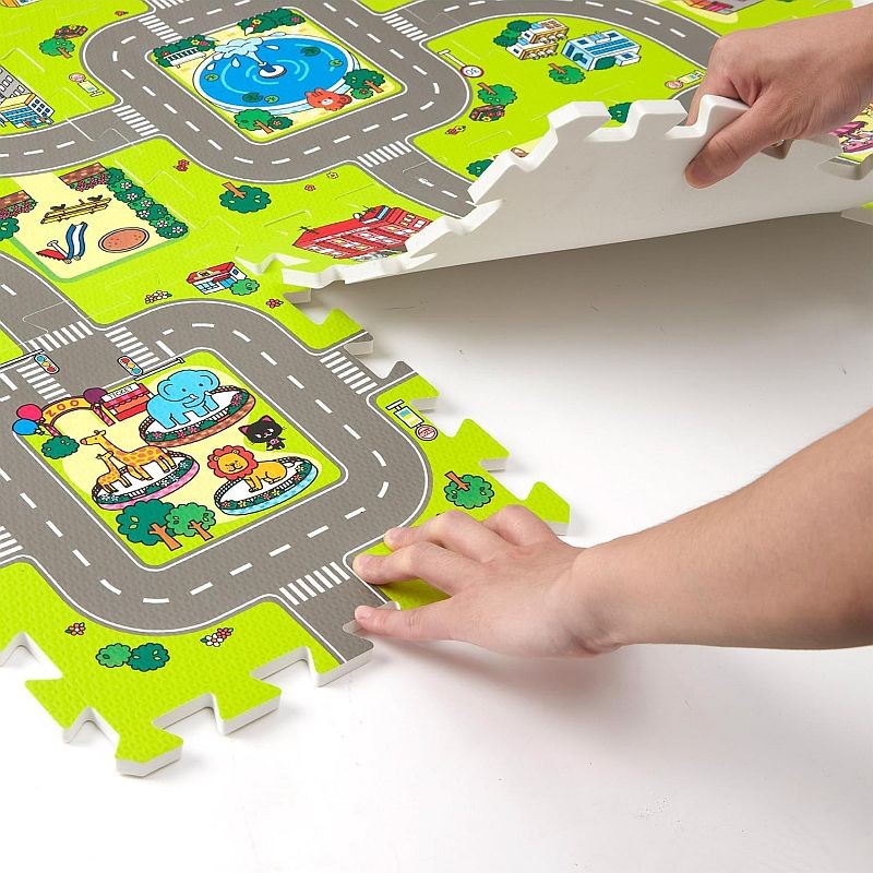 Covoras Pista Procart 9 Piese Puzzle Eva - imagine 4