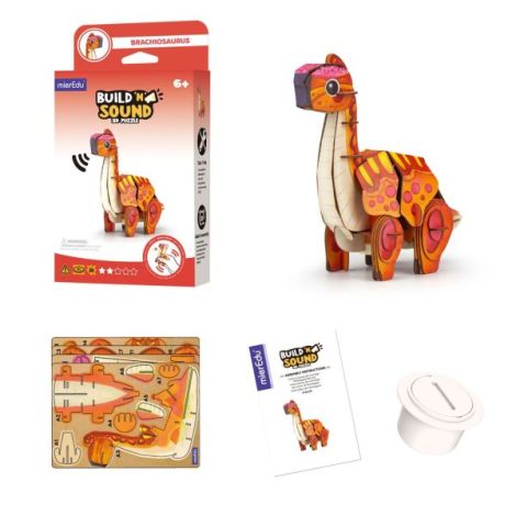 Puzzle 3D Brachiosaurus Sunet Mieredu - imagine 8