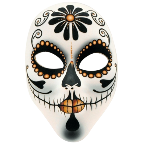 Masca Dia de Los Muertos Senora Widmann | Carnaval