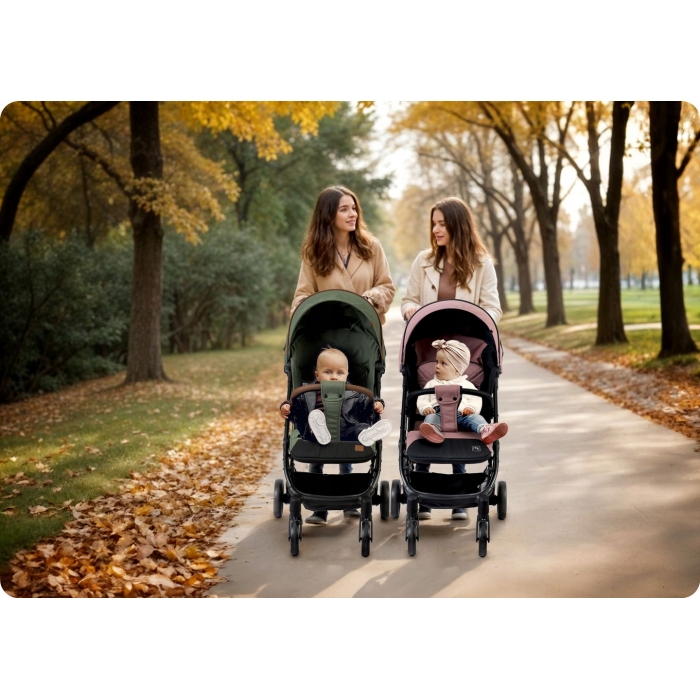 Carucior Nukido Paseo Roz - Pliere Compacta - imagine 2