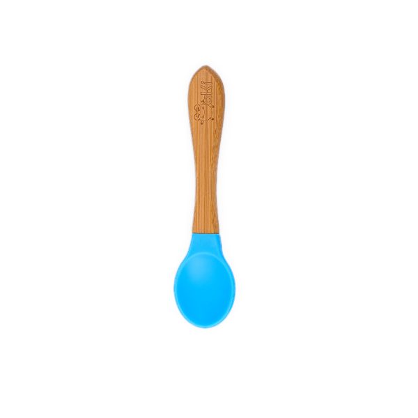Set 5 lingurițe bambus Oaki cu vârf silicon - imagine 4