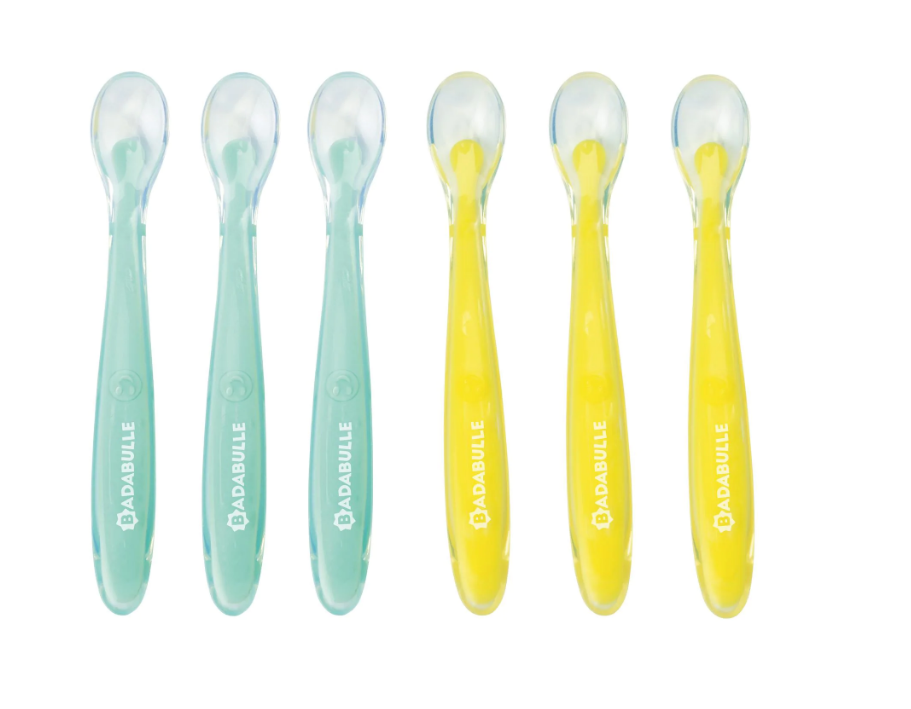Set 6 lingurite flexibile Badabulle, silicon - imagine 3
