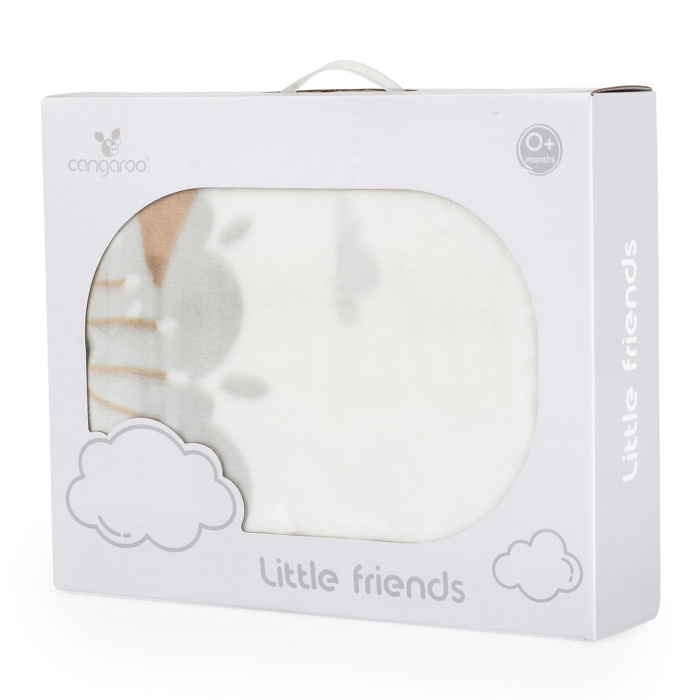 Patura Cangaroo Sherpa Bebe 80x110 cm Little Friends - imagine 2