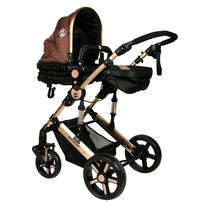 Carucior 2 in 1 Reversibil Buf Boof Gold, 0-36 luni - imagine 6