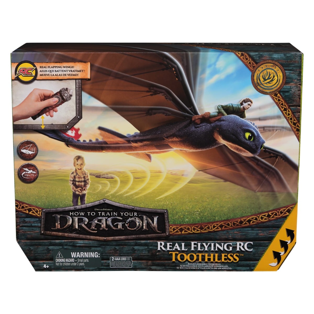 Figurina Zburatoare Toothless DreamWorks cu Telecomanda