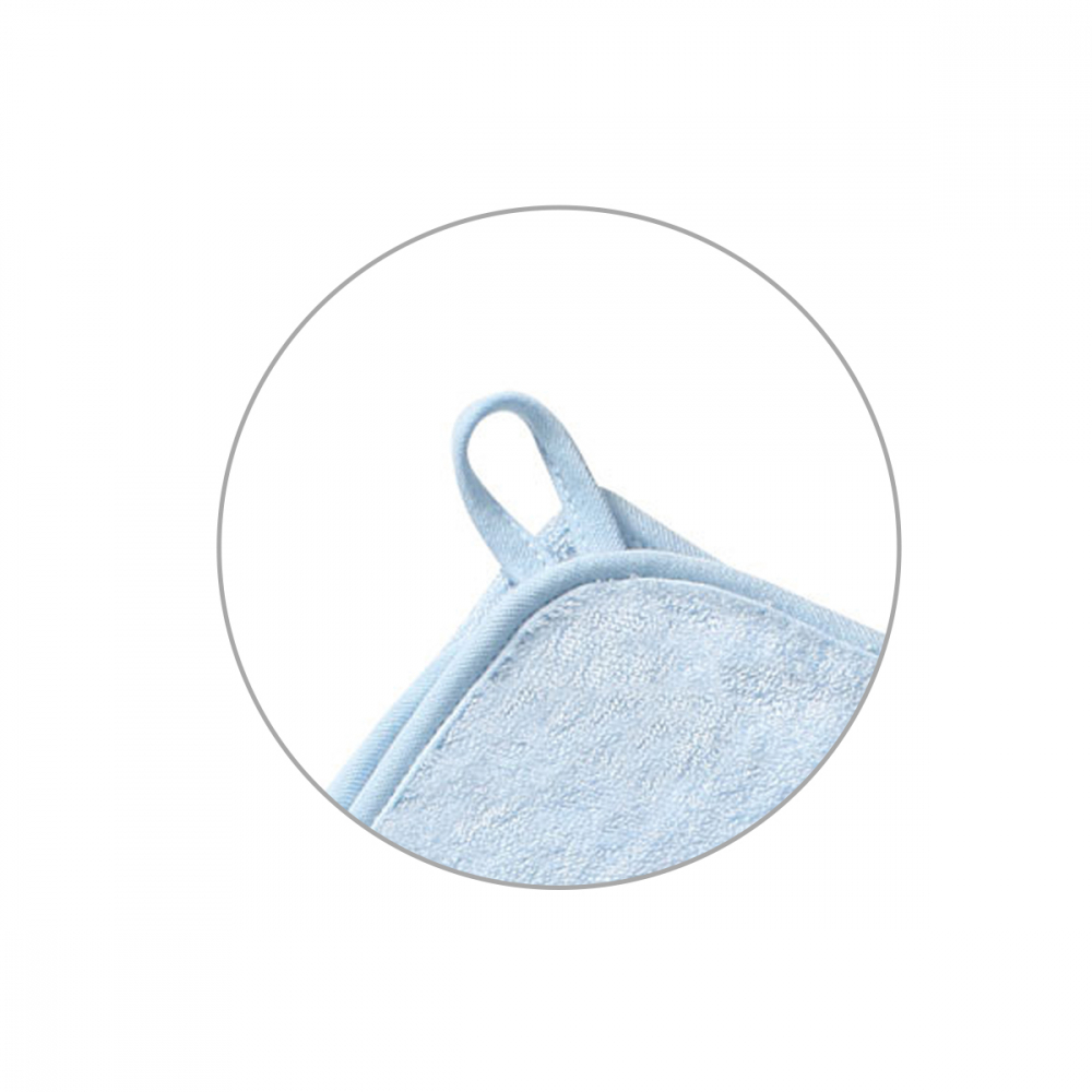 Babyono Prosop Bambus Vulpita Albastru 100x100