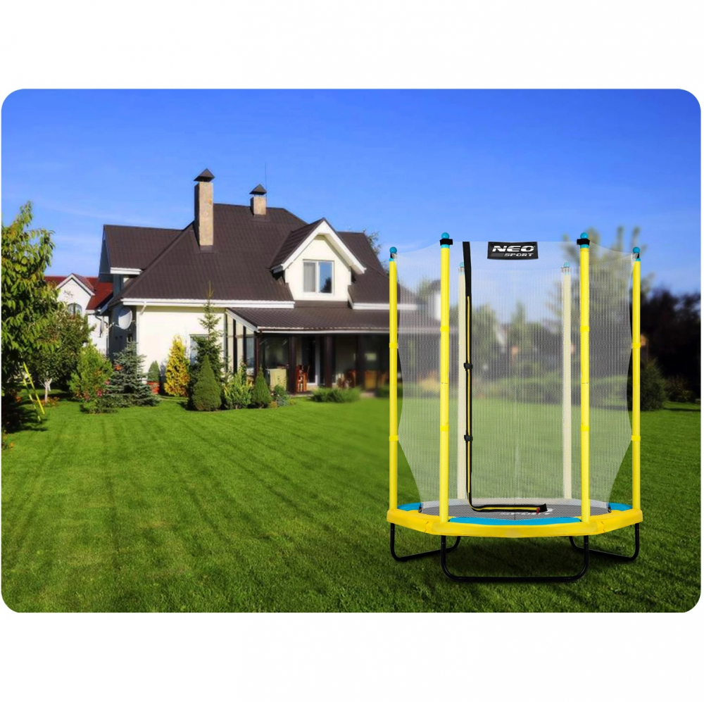 Trambulina Copii Neo-Sport 140 cm cu Plasa - imagine 8