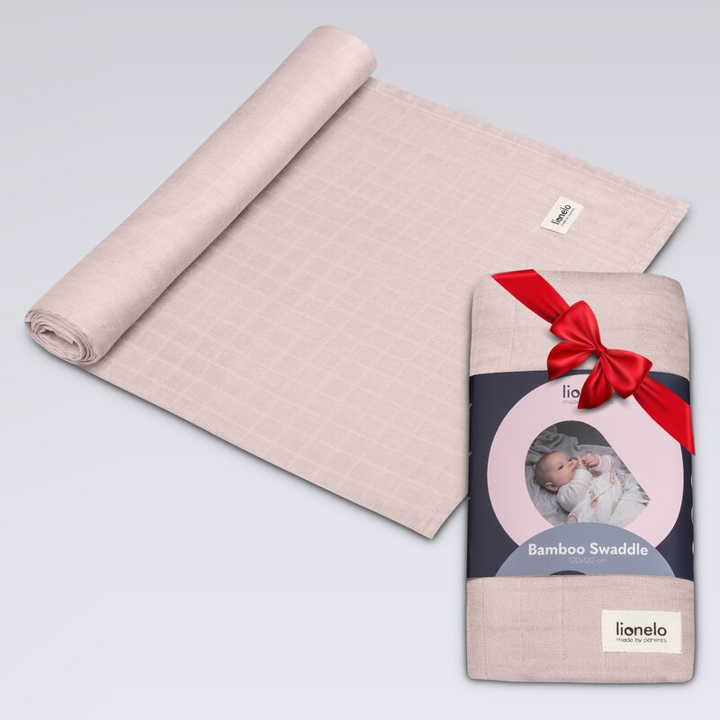 Muselina Lionelo Bamboo Bej 120x120 cm - imagine 5