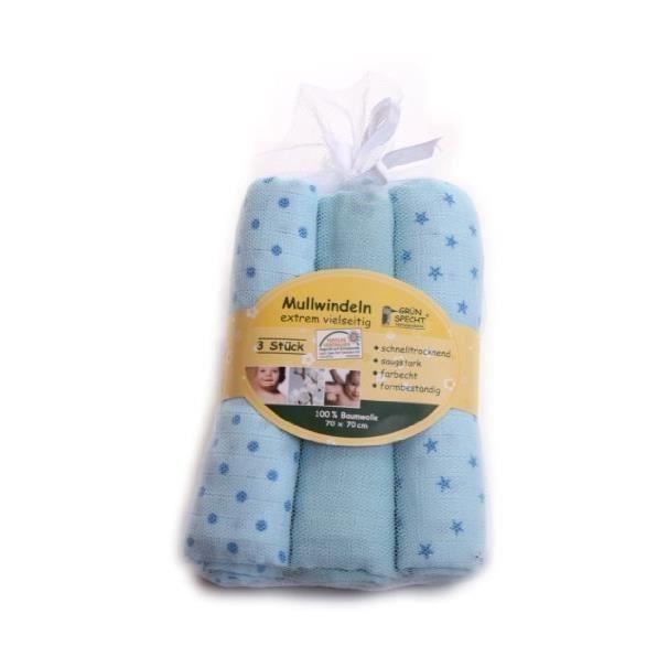 Scutece bumbac Gruenspecht 3 buc - absorbție mare - imagine 2
