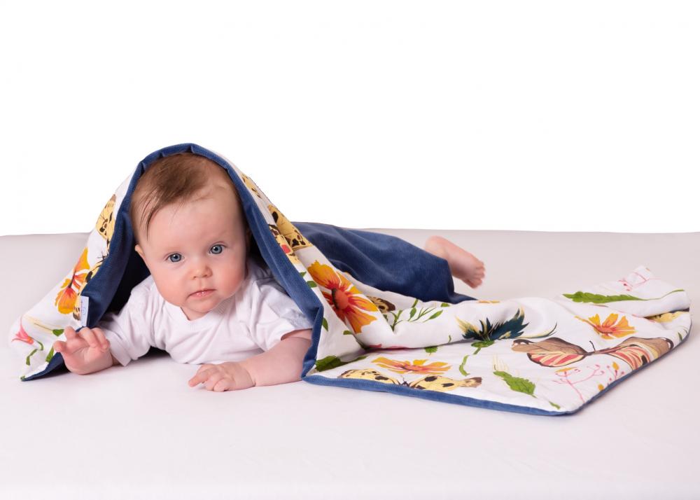 Paturica Babymatex Velvet Butterfly, 75x100 cm