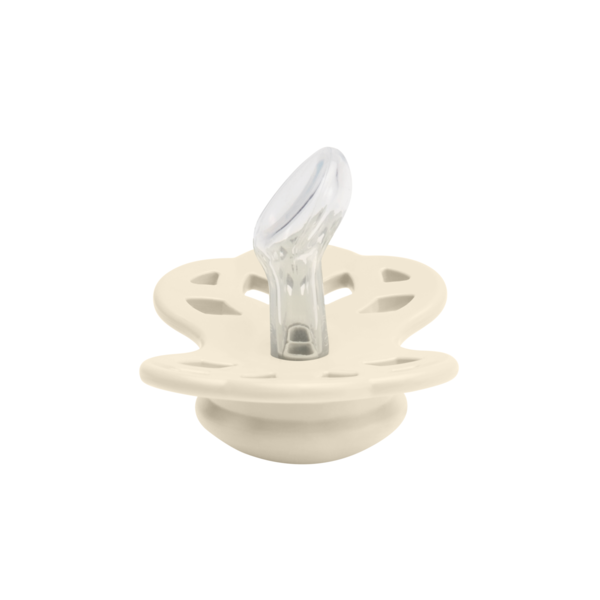 Suzeta Anatomică BIBS Infinity Ivory 0+, Silicon - imagine 3