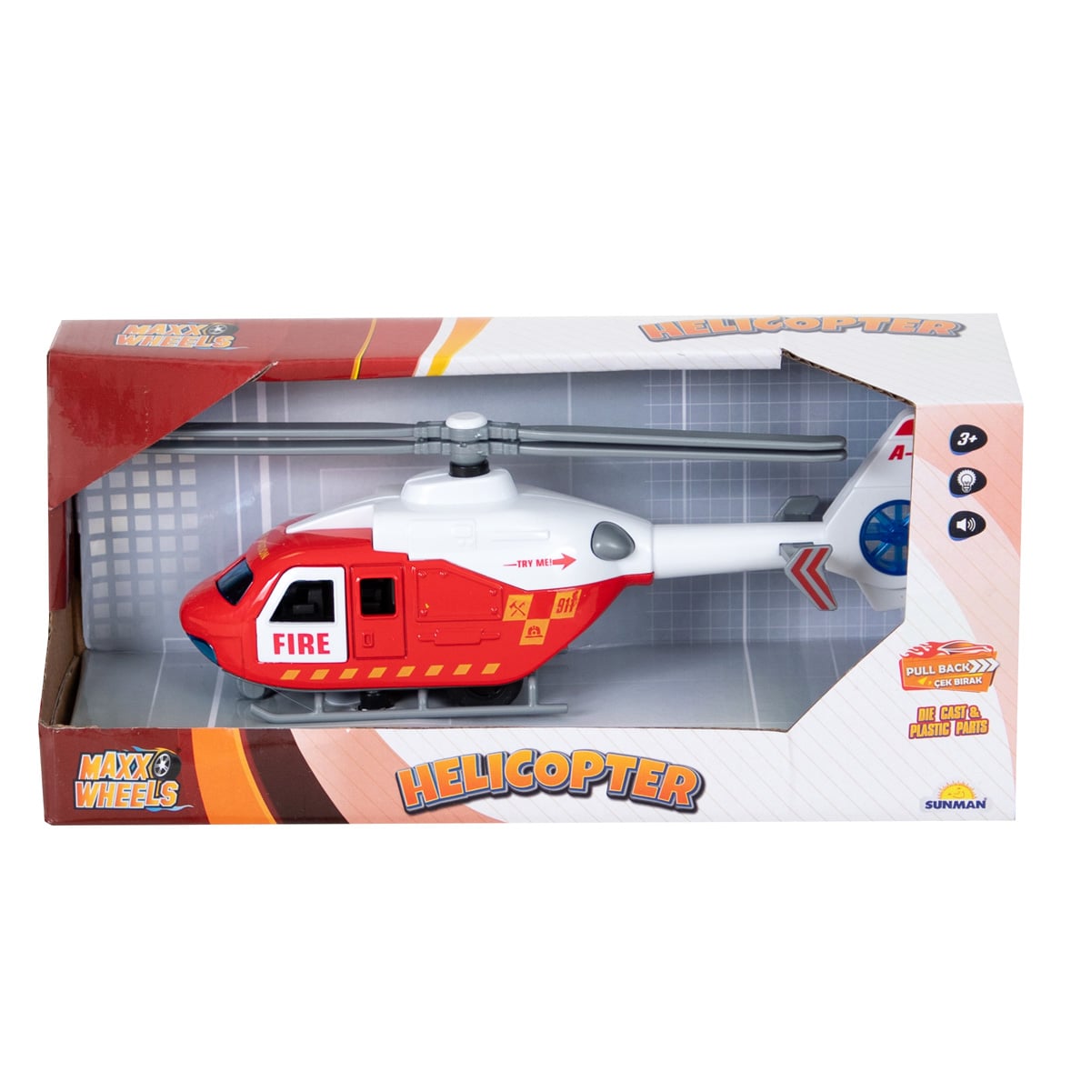 Elicopter Salvare Maxx Wheels Sunete și Lumini