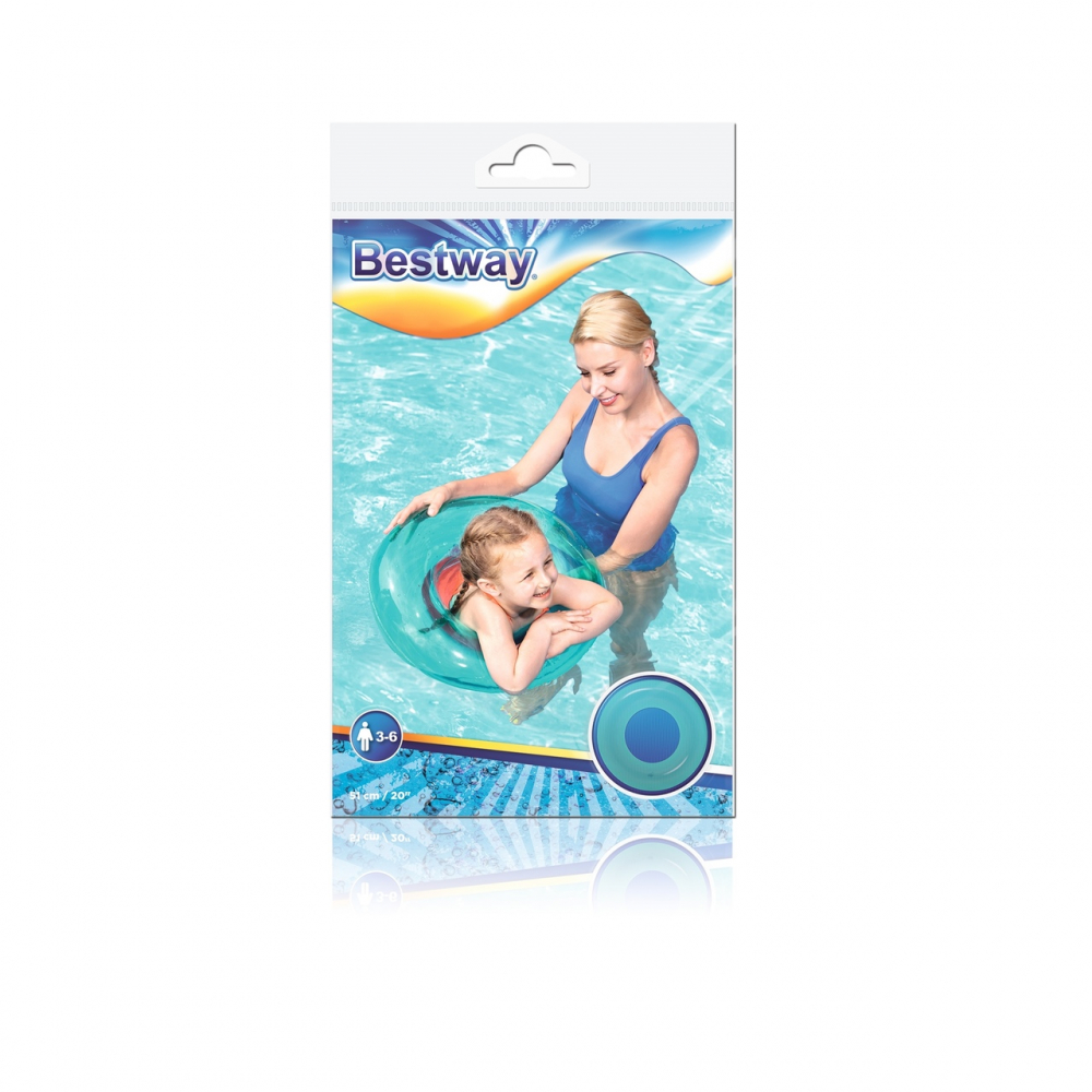 Colac Gonflabil Copii 51 cm Bestway Verde - imagine 5